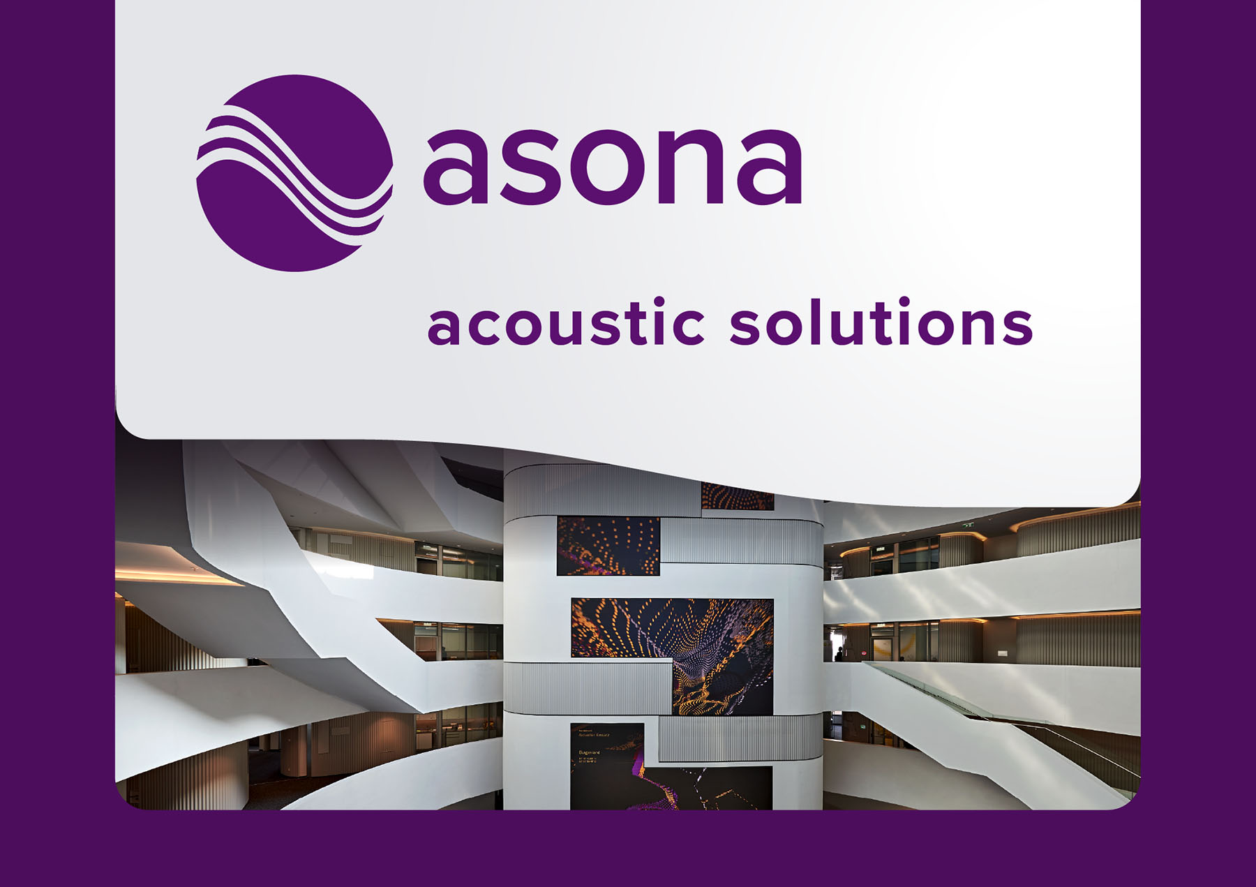 Asona Acoustic solutions in de Boerma Reclame portfolio